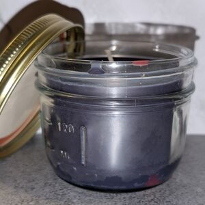 Black Scented Candle in Glass Jar